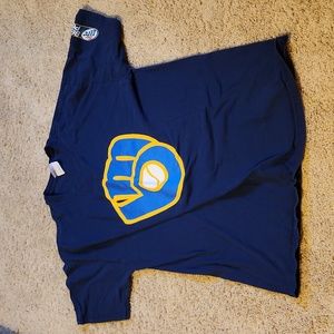 Navy Short Sleeve Logo Tee